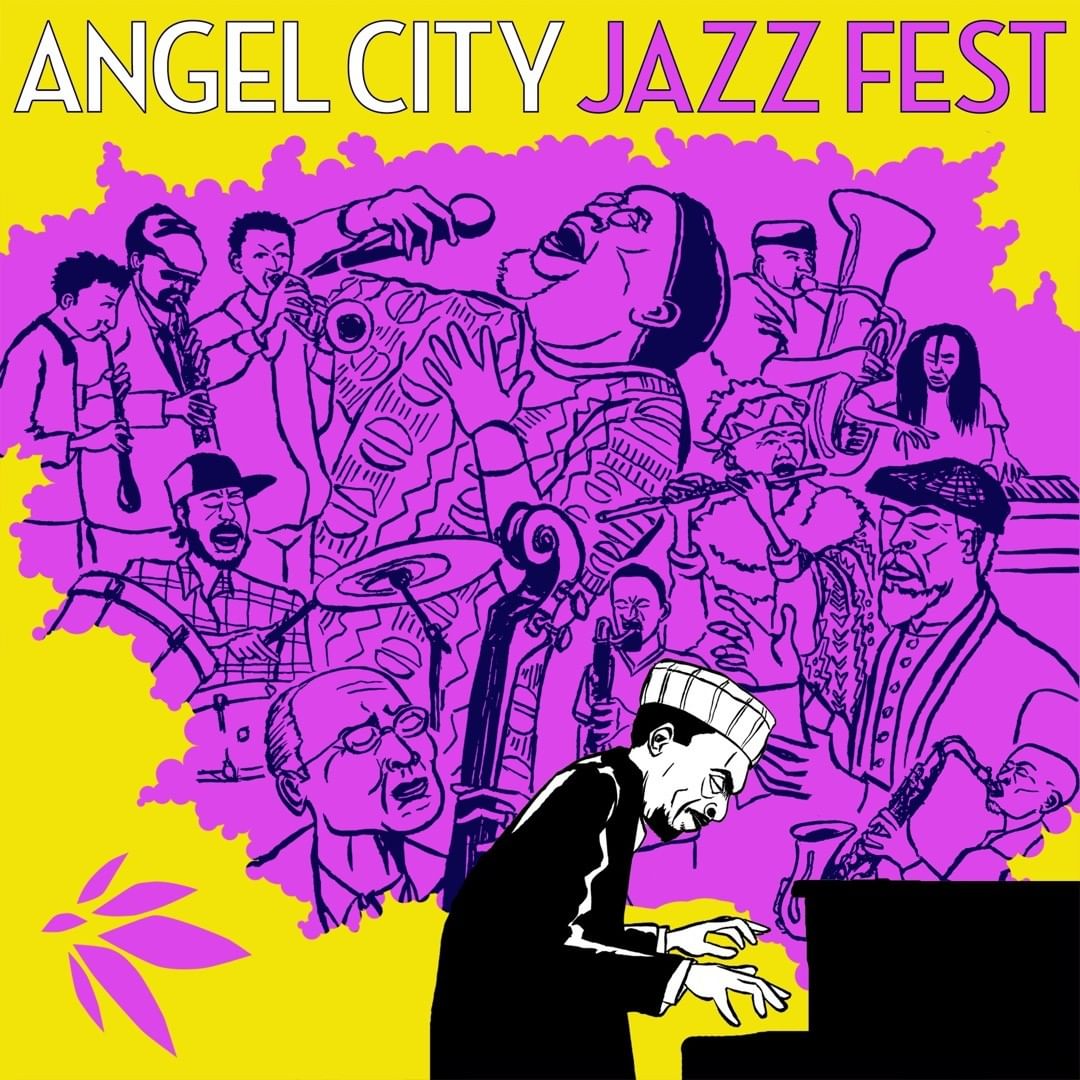 Poster for Angel City Jazz Fest 2021.